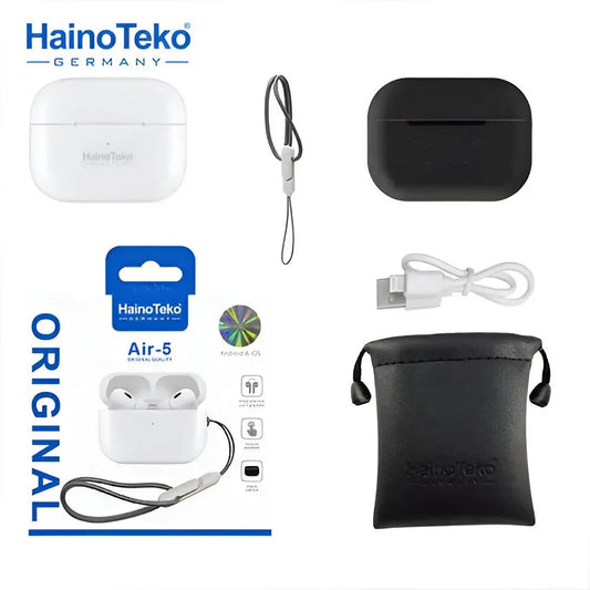 Original Germany AirPods HainoTeko Air5 Pro with Accessories and Silicone Case