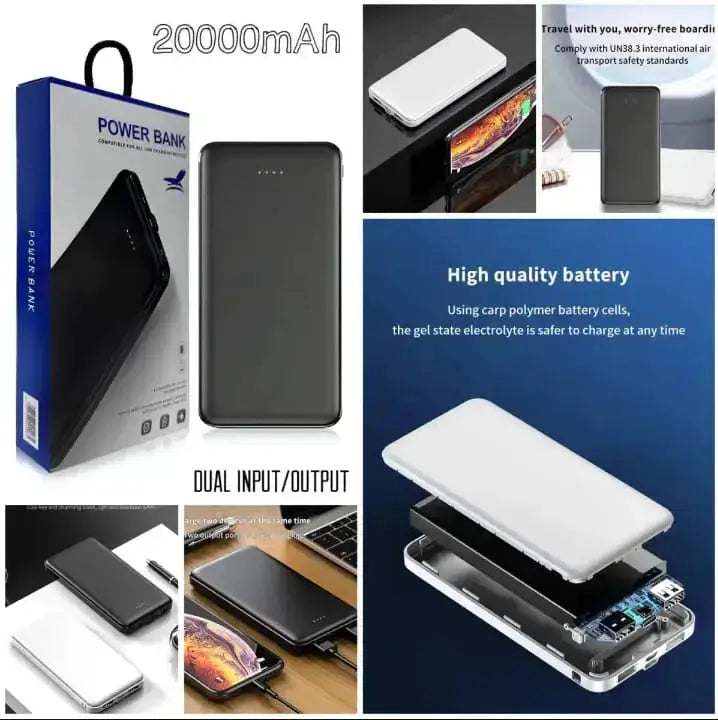 Wired 20000mAh PowerBank with Dual Input/Outputs My Store