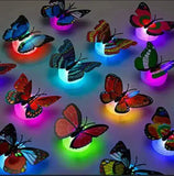 Decorative(LED Pack of 8 )Self Adhesive Butterfly Blink Light (Mix/Random Color/Design) Coldzzz