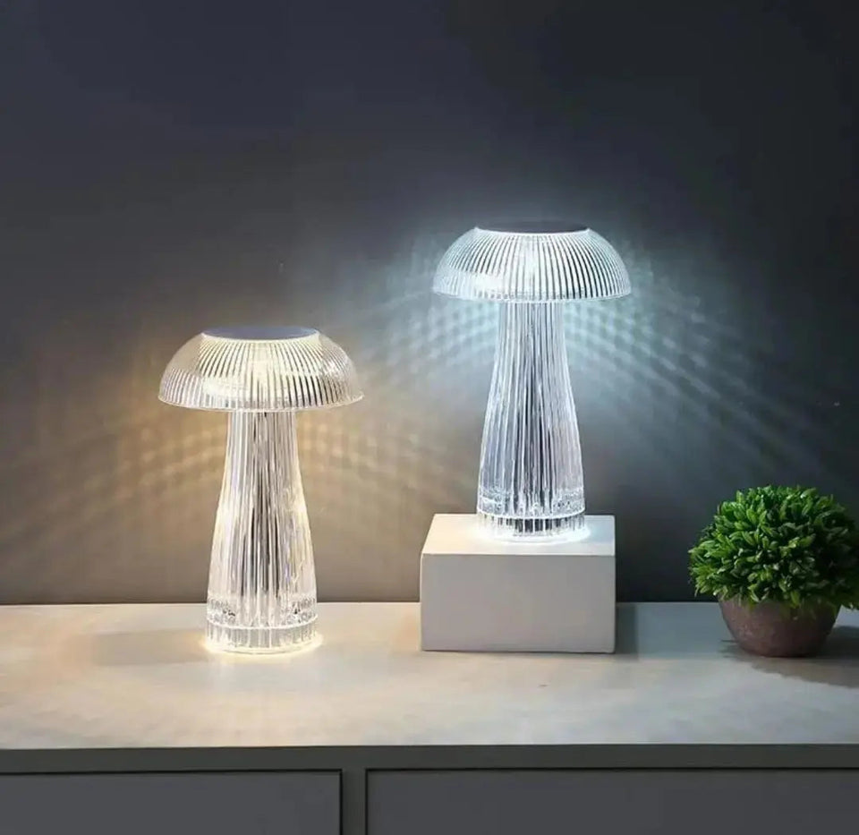 Crystal Mushroom Lamp USB Rechargeable for Bedroom Decoration - Colour Changing Coldzzz