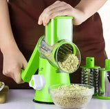 Vegetable Cutter - Manual Tabletop Drum Cheese Grater - 6 in 1 Coldzzz