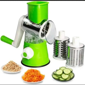 Vegetable Cutter - Manual Tabletop Drum Cheese Grater - 6 in 1 Coldzzz